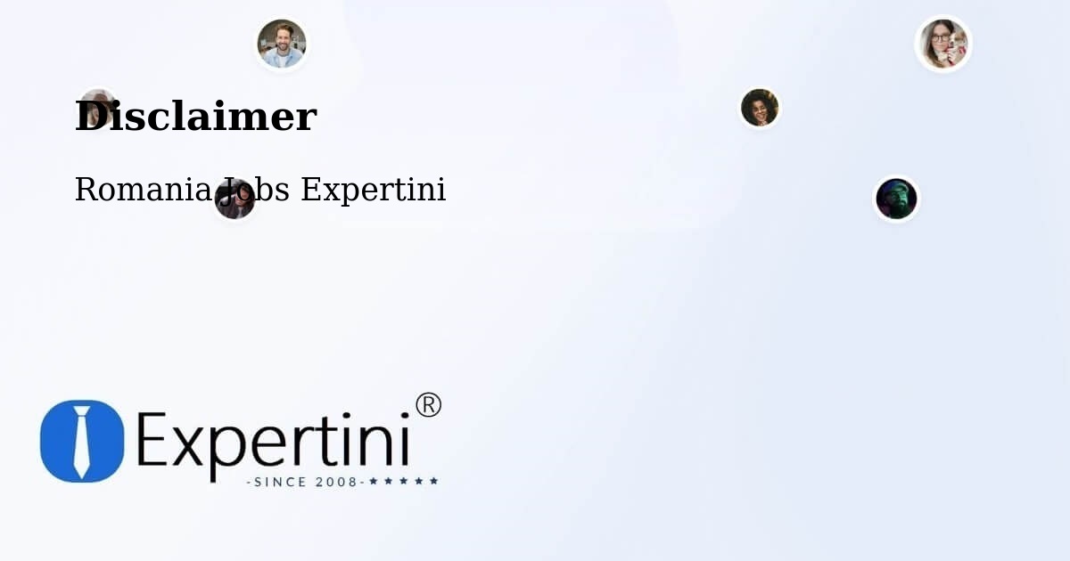 Disclaimer – Copşa Mică - Romania Jobs Expertini